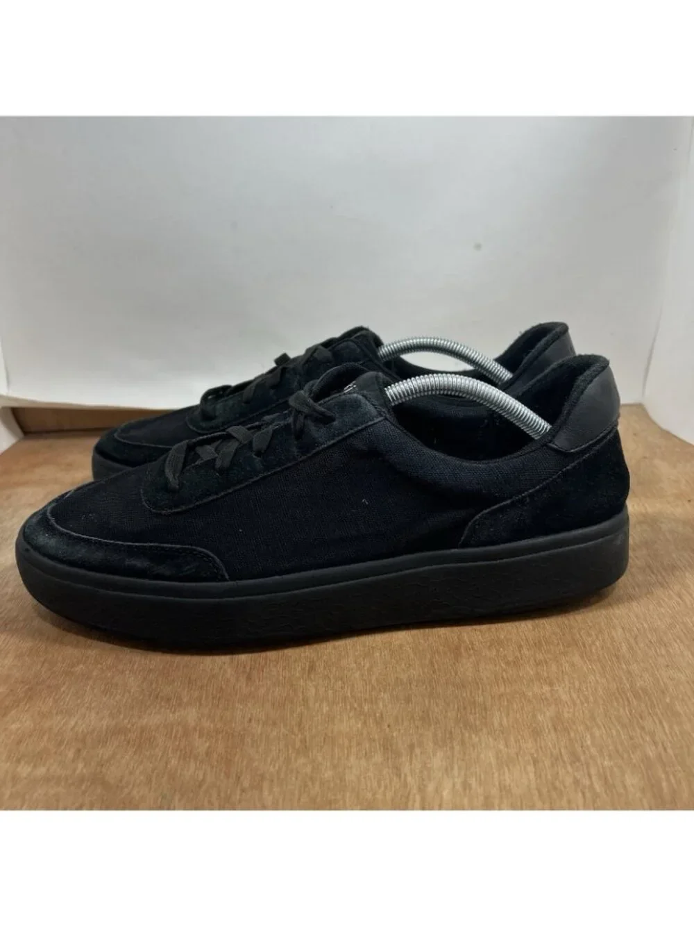 Kizik Prague Mens Size12 Canvas Handsfree Shoes Sneakers Black